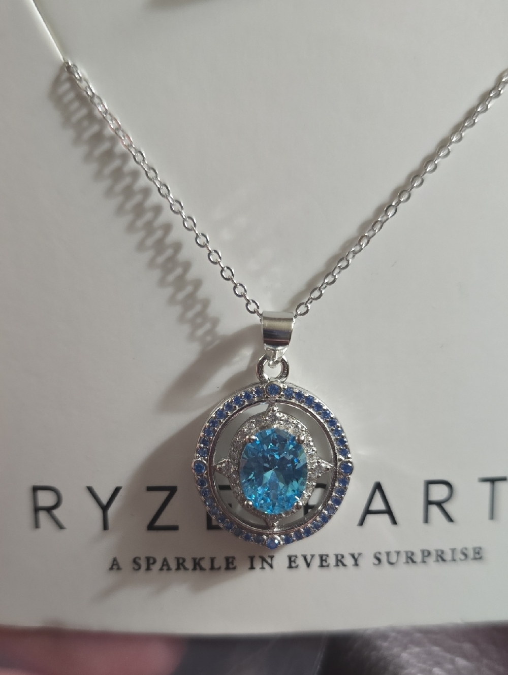 New With Box Ryze Sterling Silver Necklace.
